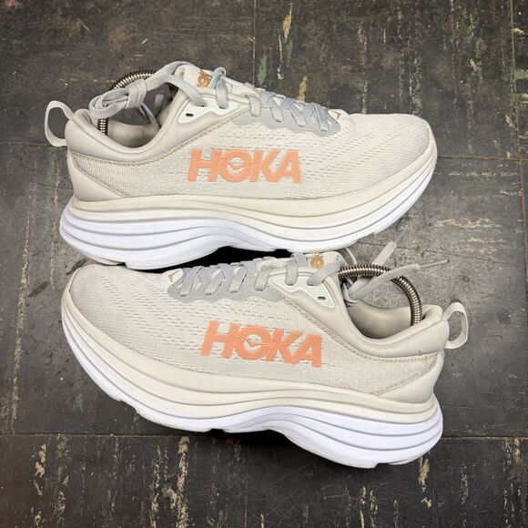 HOKA Bondi 8 Harbor Mist/Lunar Rock Size 7B Women’s Running (1127952-HMLR) - Picture 1 of 6